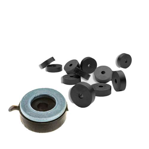 Виброшайба (13мм х 4мм) + металлическая шайба (М6), упаковка 50 шт, Техносонус